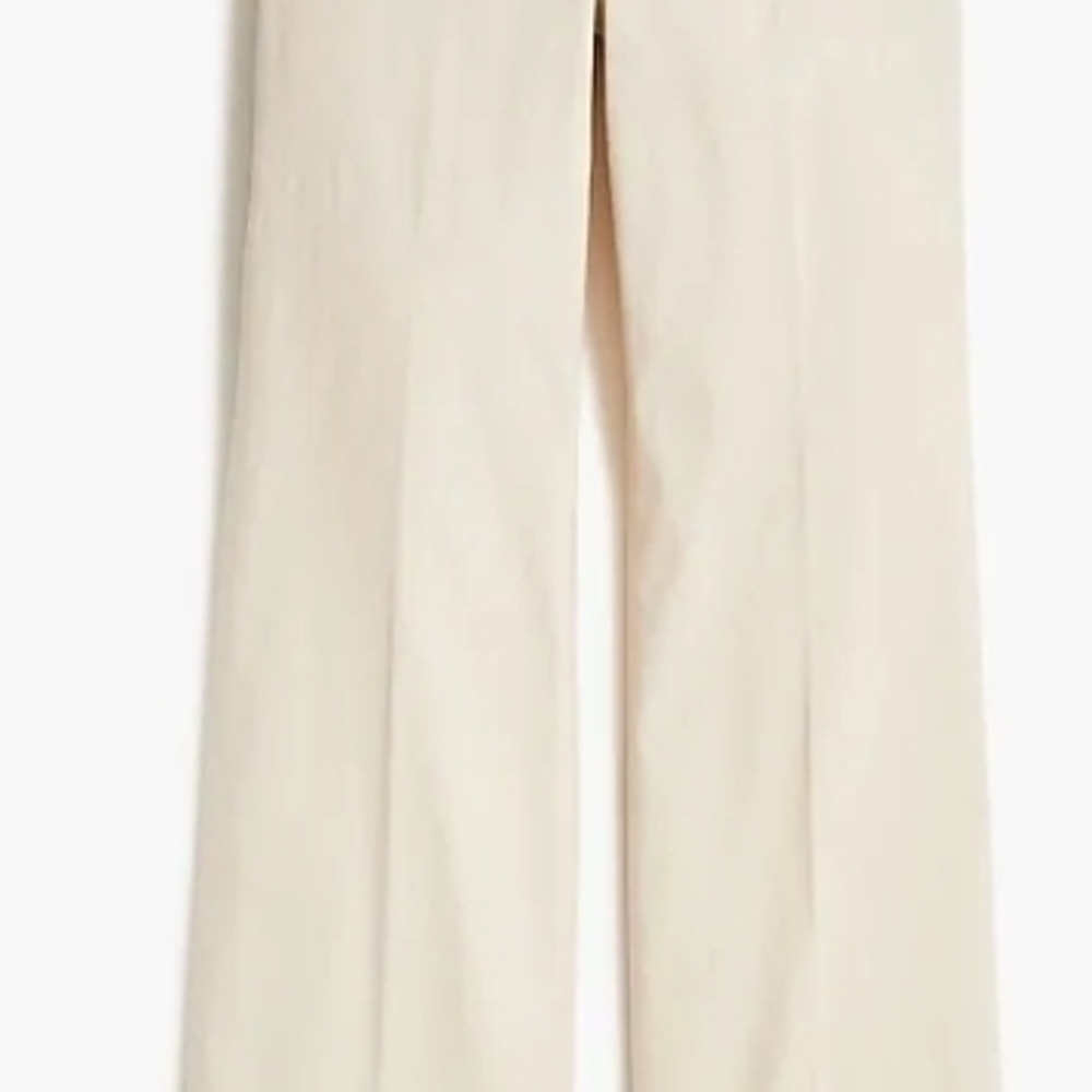 J. Crew Lizzie high-rise patch-pocket preppy wide-leg pant 30T